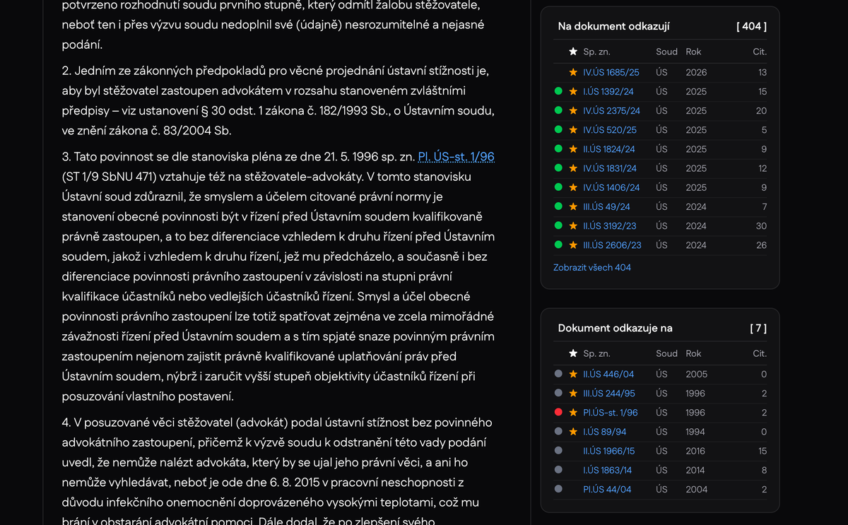 Citace soudních rozhodnutí: nová funkce, která vám ušetří hodiny práce